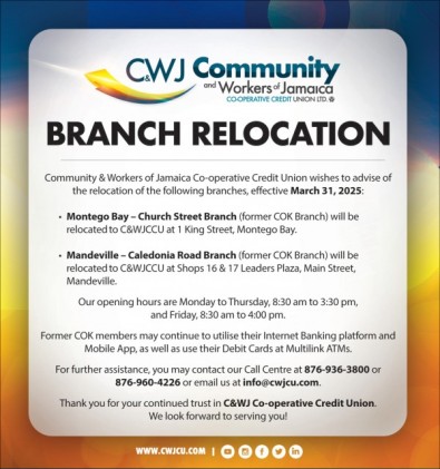 NOTICE - RELOCATION NOTICE